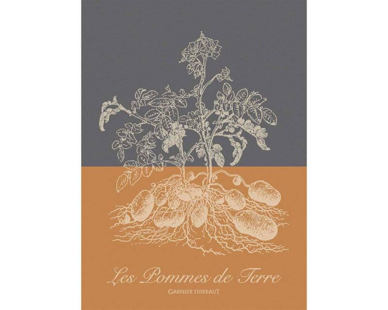 Garnier Thiebaut Geschirrtuch Geschirrtuch Pommes de terre ocre 56x77 cm, (1-tlg., 1 x Geschirrtuch), jacquard-gewebt von Garnier Thiebaut