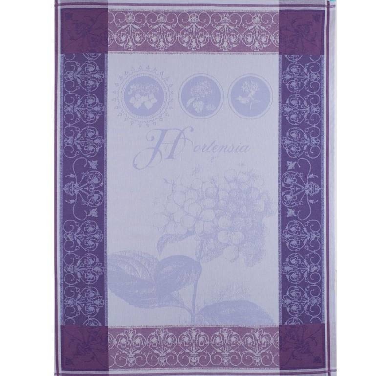 Garnier Thiebaut Geschirrtuch Hortensia Bleu, (1-tlg., 56 x 77 cm), jacquard-gewebt von Garnier Thiebaut