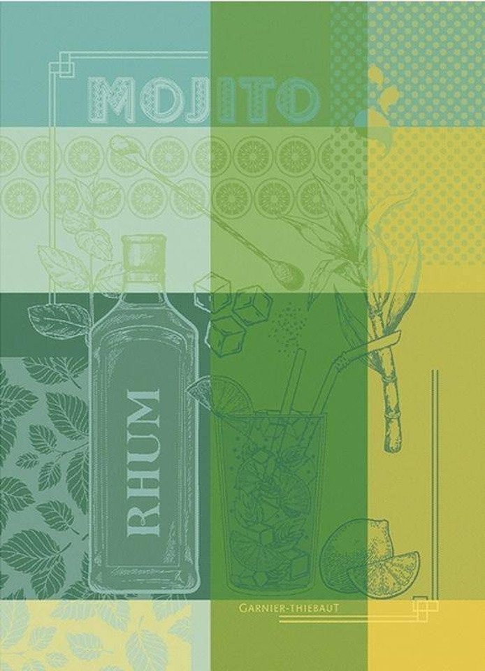Garnier Thiebaut Geschirrtuch Mojito Menthe, (56 x 77 cm, 1-tlg), jacquard-gewebt von Garnier Thiebaut