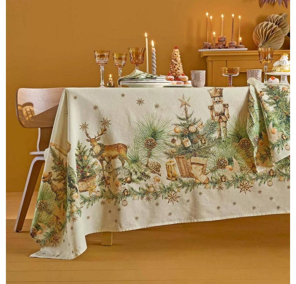 Garnier Thiebaut Mitteldecke Noel vintage Dore 155 x 155 cm Garnier Thiebaut Mitteldecke Noel vintage Dore 155 x 155 cm von Garnier Thiebaut