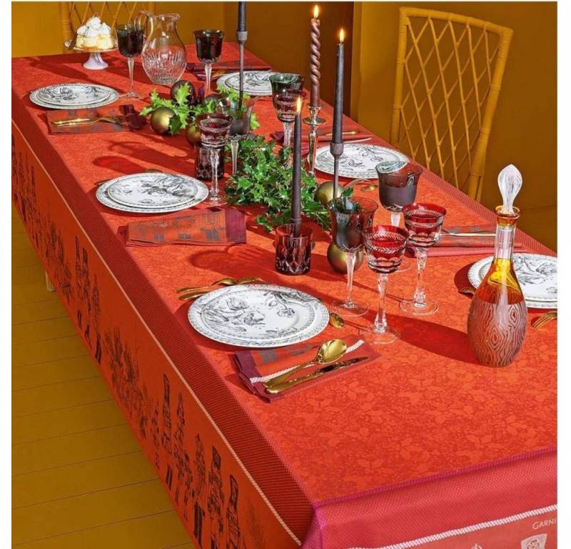 Garnier Thiebaut Stoffserviette Serviette Casses Noisettes Rouge Festif von Garnier Thiebaut von Garnier Thiebaut