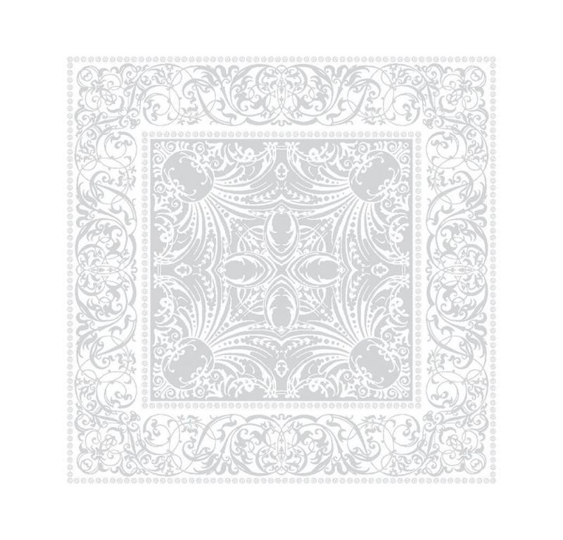 Garnier Thiebaut Stoffserviette Servietten (4x Set) Alexandrine Neige 54x54 cm, (4 St) von Garnier Thiebaut
