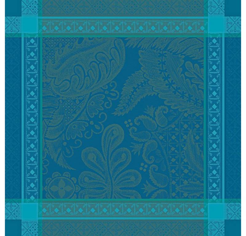 Garnier Thiebaut Stoffserviette Servietten (4x Set) Isaphire Emeraude 54x54 cm, (4 St) von Garnier Thiebaut