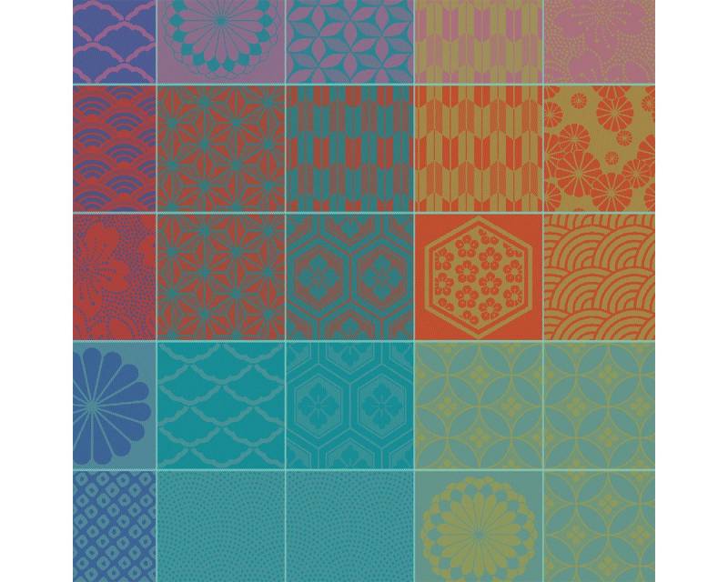 Garnier Thiebaut Stoffserviette Servietten (4x Set) Mille Hana Floralies 55x55 cm, (4 St) von Garnier Thiebaut