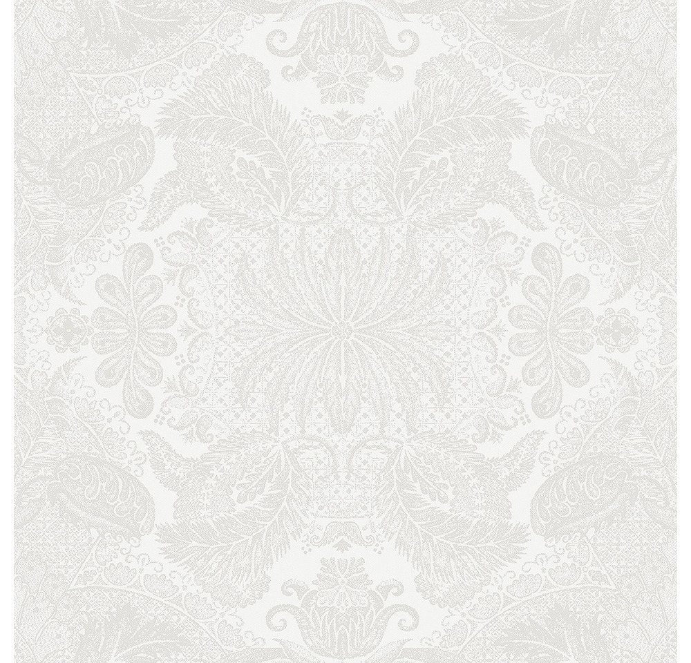 Garnier Thiebaut Stoffserviette Servietten (4x Set) Mille Isaphire Blanc 55x55 cm, (4 St) von Garnier Thiebaut