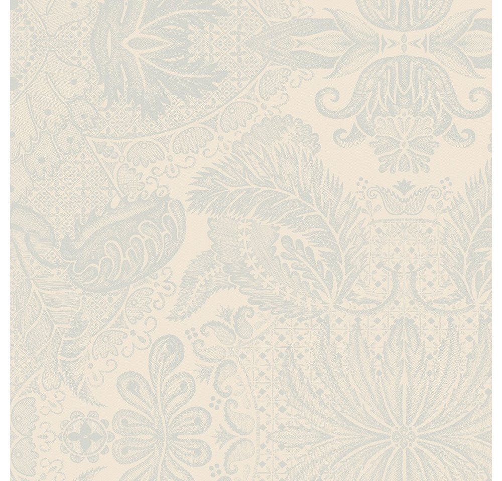 Garnier Thiebaut Stoffserviette Servietten (4x Set) Mille Isaphire Parchemin 55x55 cm, (4 St) von Garnier Thiebaut