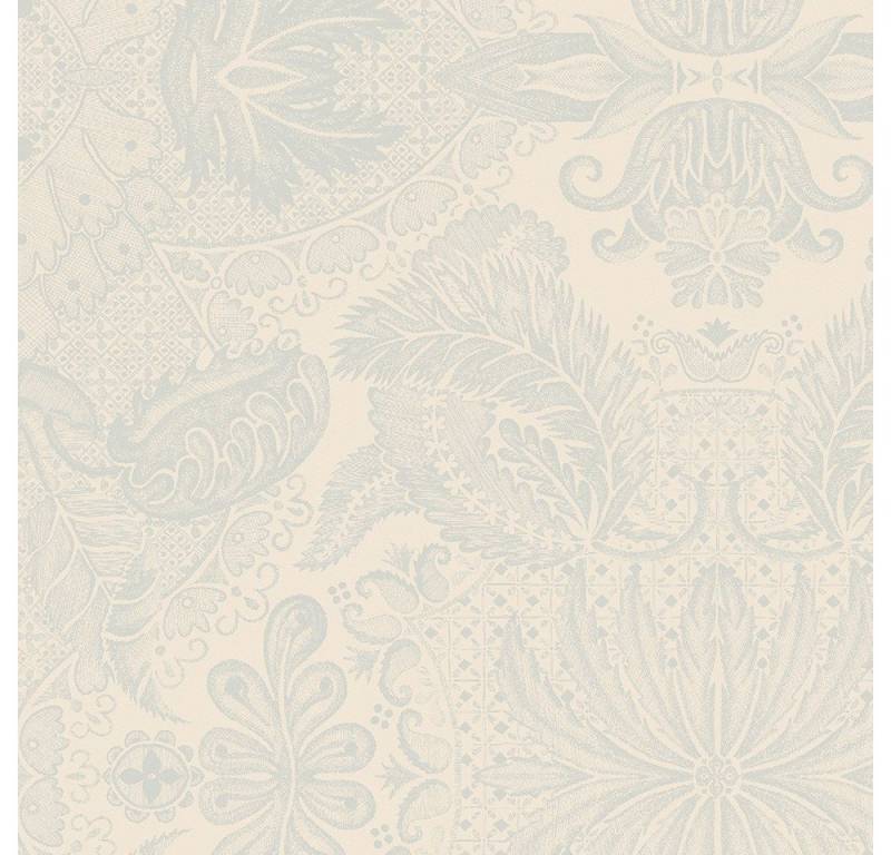 Garnier Thiebaut Stoffserviette Servietten (4x Set) Mille Isaphire Parchemin 55x55 cm, (4 St) von Garnier Thiebaut