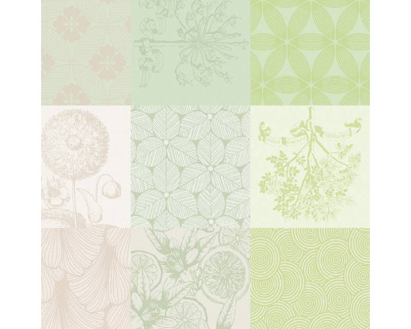 Garnier Thiebaut Stoffserviette Servietten (4x Set) Mille Parfums Verde 55x55 cm, (4 St) von Garnier Thiebaut