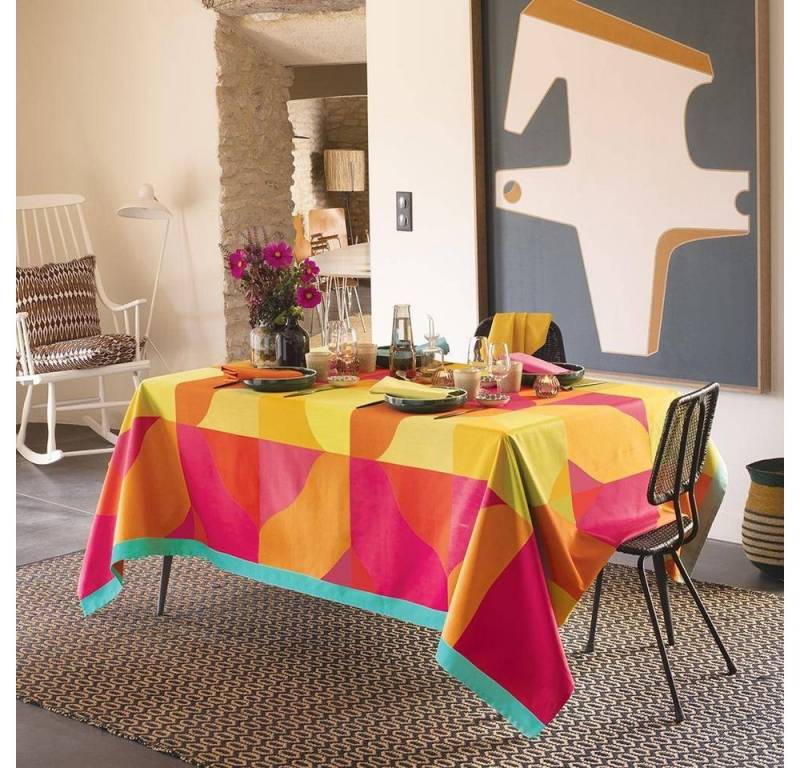 Garnier Thiebaut Tischdecke Mille Bari Summer - beschichtet/abwaschbar von Garnier Thiebaut