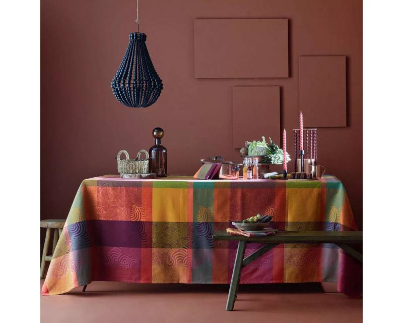 Garnier Thiebaut Tischdecke Mille Rainures Flamboyant - Baumwolle Garnier Thiebaut Tischdecke Mille Rainures Flamboyant - Baumwolle von Garnier Thiebaut