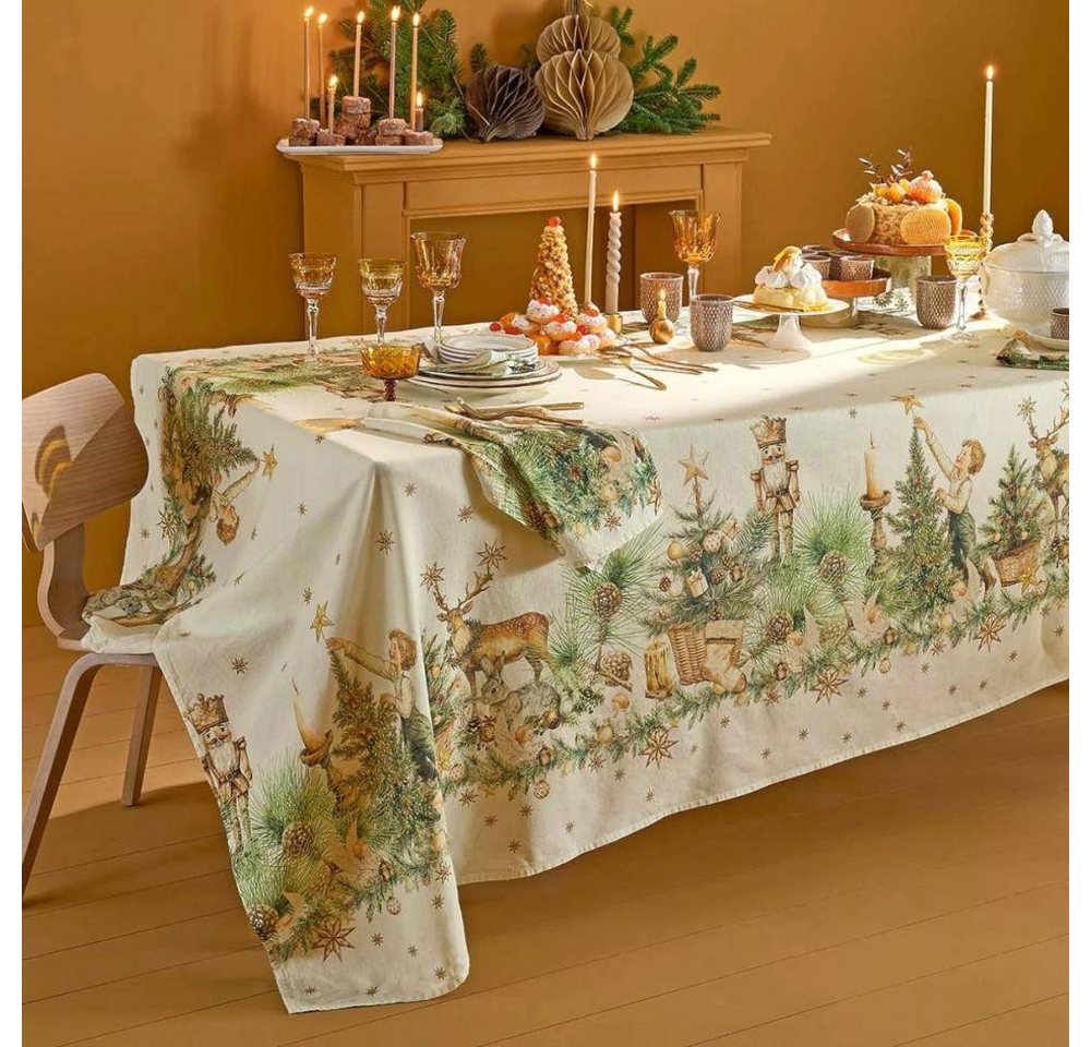 Garnier Thiebaut Tischdecke Noel vintage Dore 155 x 355 cm Garnier Thiebaut Tischdecke Noel vintage Dore 155 x 355 cm von Garnier Thiebaut