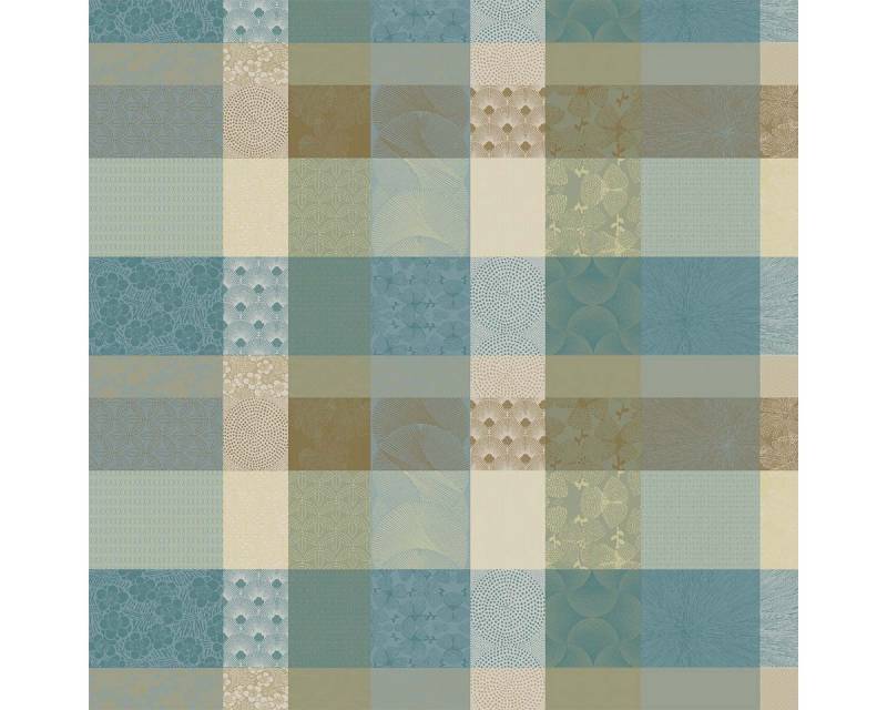 Garnier Thiebaut Tischdecke Tischdecke Mille Zen Ecume 115x115 cm, jacquard-gewebt von Garnier Thiebaut