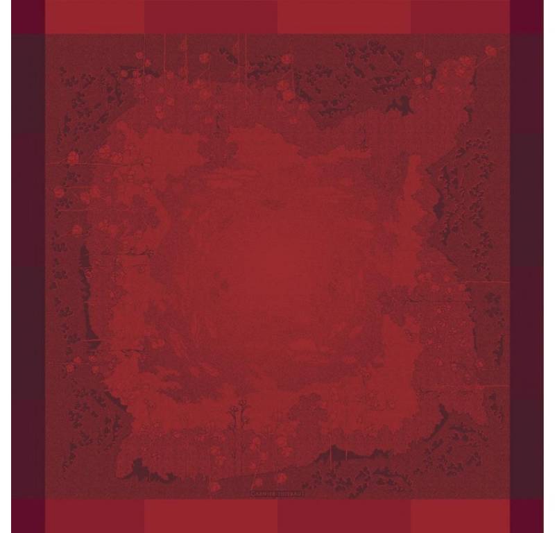 Garnier Thiebaut Tischdecke Tischdecke PAYSAGE SCARLET 115 x 115 cm von Garnier Thiebaut