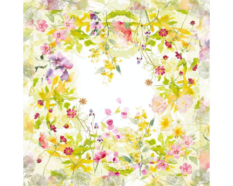 Garnier Thiebaut Tischdecke Garnier-Thiebaut Tischwäschekollektion Souffle Fleuri, bedruckt von Garnier Thiebaut