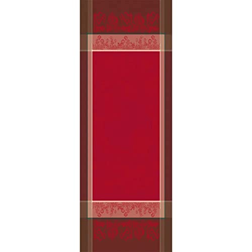 Garnier Thiebaut Tischläufer COURONNE DE NOEL ROUGE 55 x 150 cm von Garnier Thiebaut