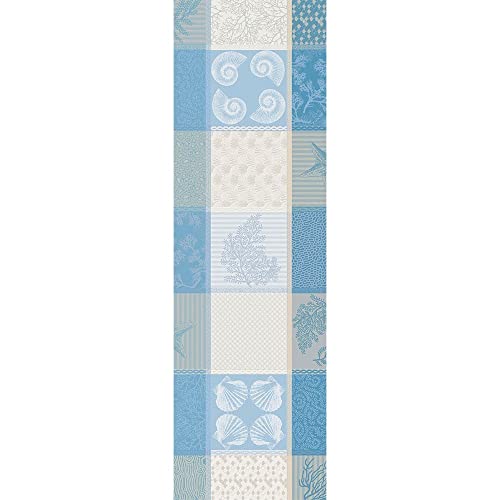 Garnier Thiebaut Tischlaeufer Mille Oceans Ecumes 55X180 cm 100% Baumwolle von Garnier-Thiebaut USA