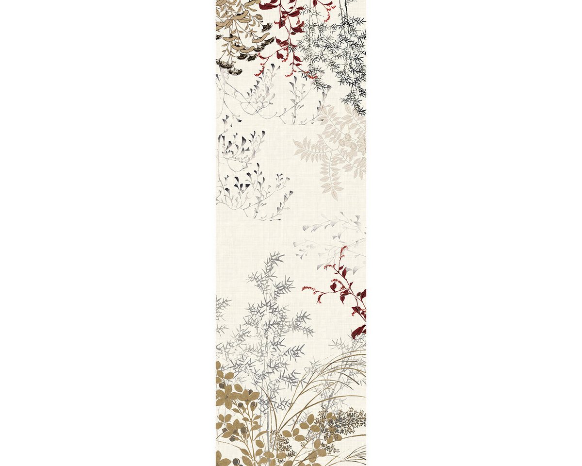 Garnier Thiebaut Tischläufer Tischläufer Bambous Parchemin 50x155 cm, bedruckt von Garnier Thiebaut