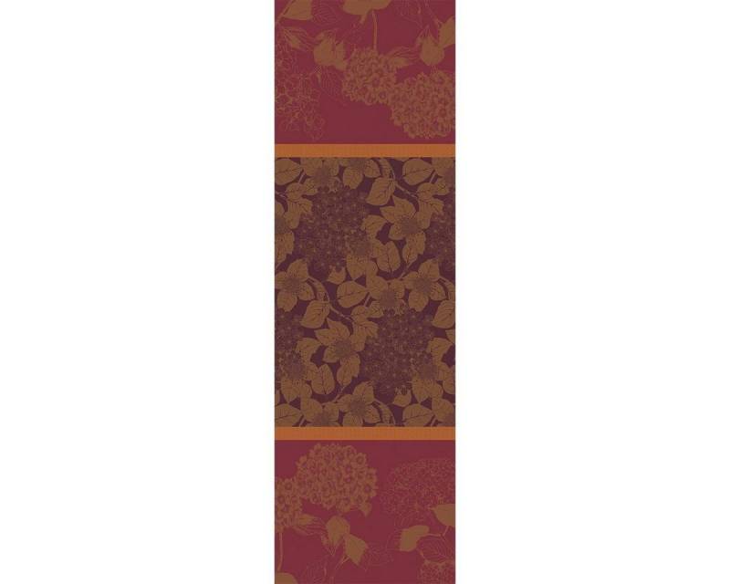 Garnier Thiebaut Tischläufer Tischläufer Hortensias Rouille 54x174 cm, jacquard-gewebt Garnier Thiebaut Tischläufer Tischläufer Hortensias Rouille 54x174 cm, jacquard-gewebt von Garnier Thiebaut