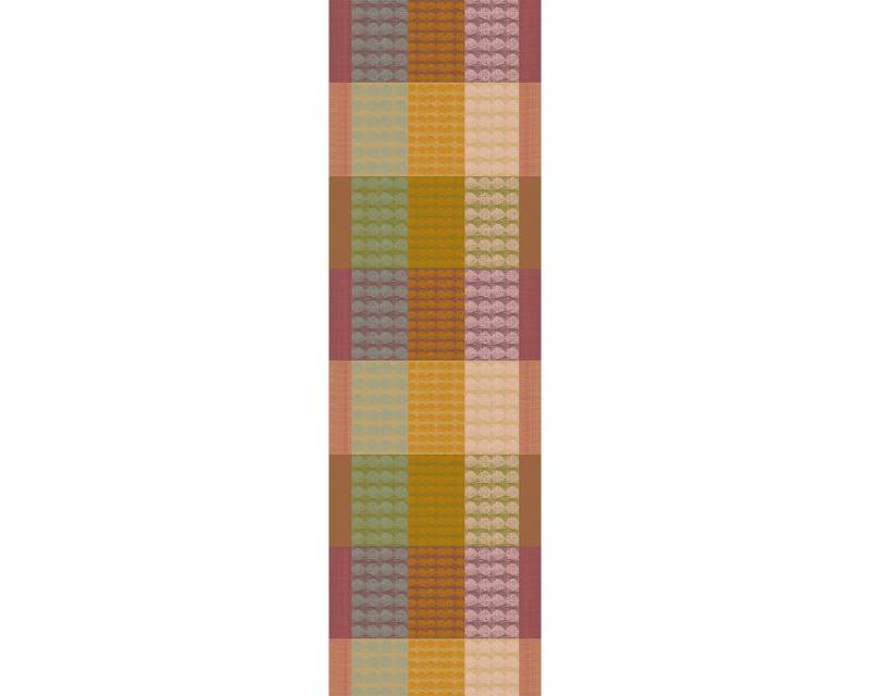 Garnier Thiebaut Tischläufer Tischläufer Mille Halos Prunus 55x180 cm, jacquard-gewebt von Garnier Thiebaut
