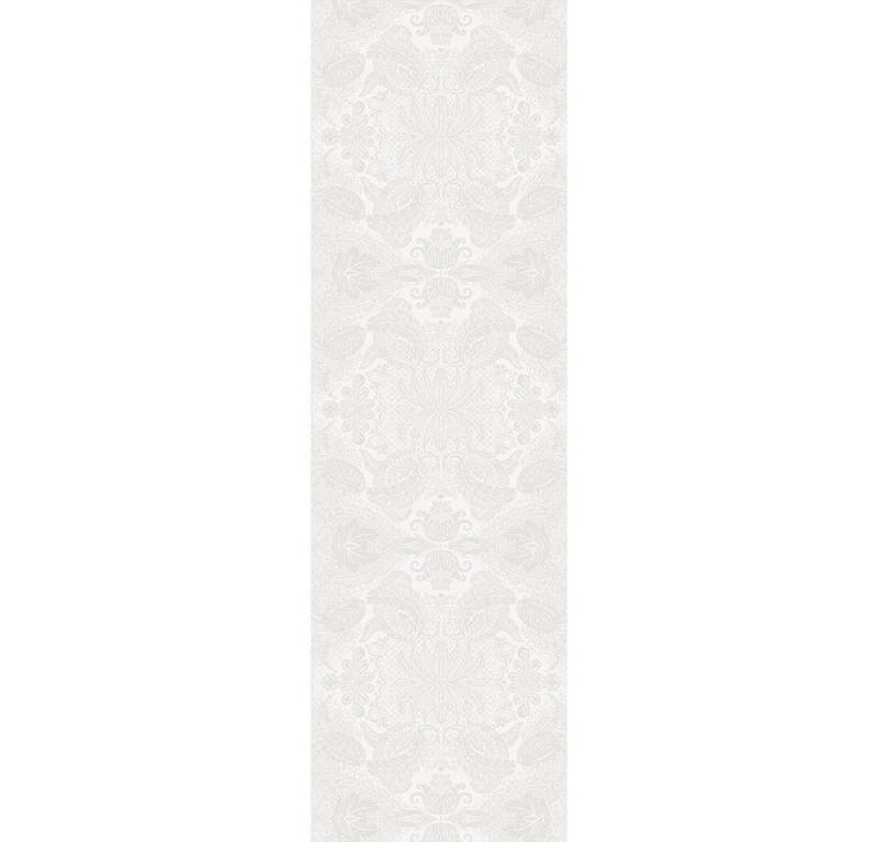 Garnier Thiebaut Tischläufer Tischläufer Mille Isaphire Blanc 55x180 cm, jacquard-gewebt von Garnier Thiebaut