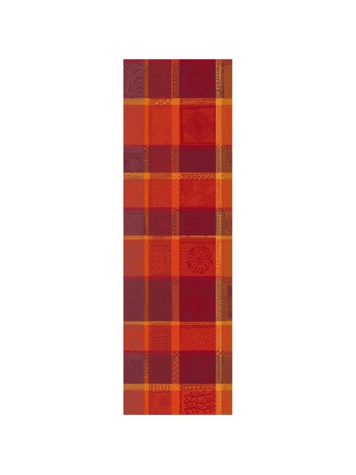 Garnier Thiebaut Tischläufer Tischläufer Mille Wax Ketchup 55x180 cm, jacquard-gewebt von Garnier Thiebaut
