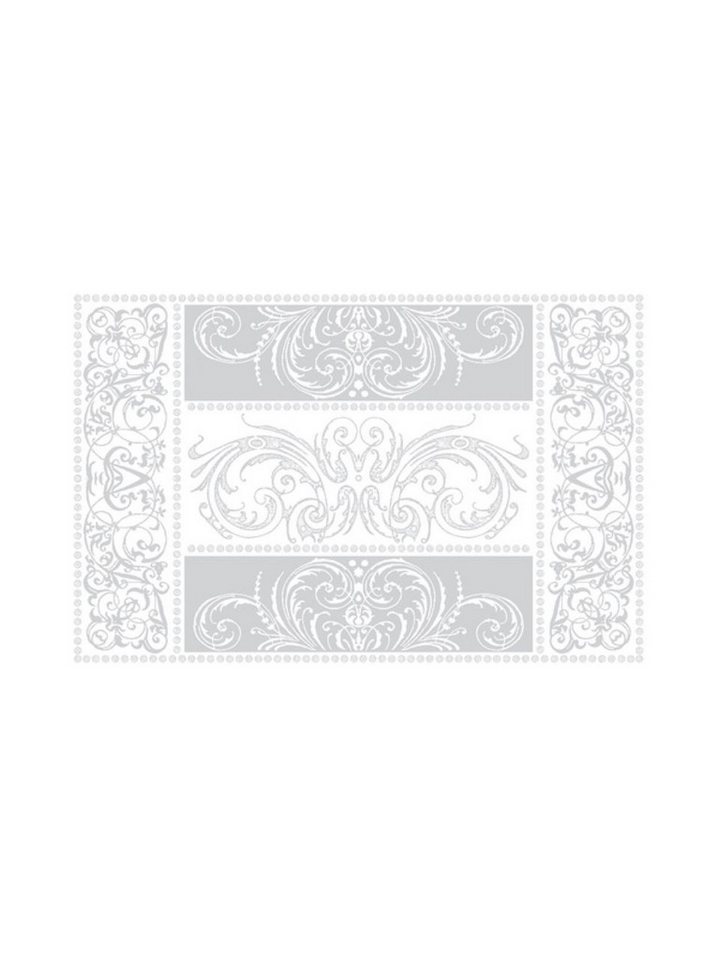 Garnier Thiebaut Platzset Tischsets (2x Set) Alexandrine Uni Neige 39x54 cm, (Set, 2-St), fleckabweisend von Garnier Thiebaut