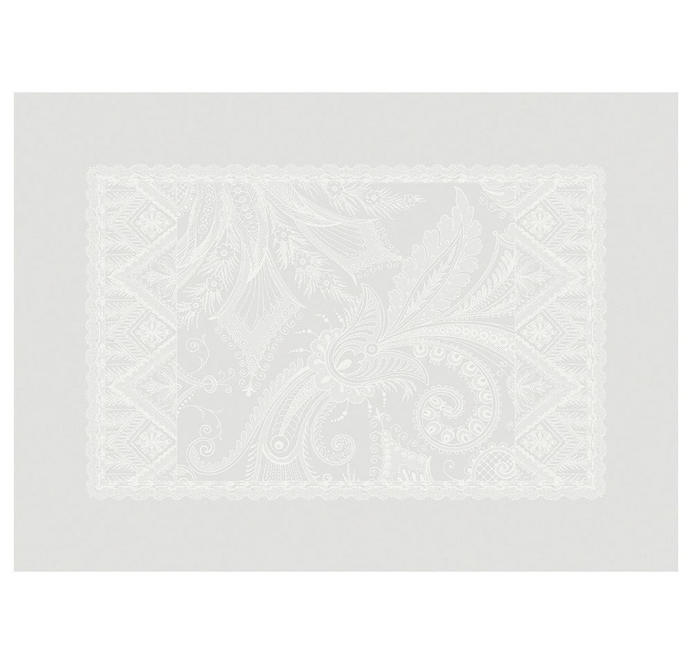 Garnier Thiebaut Platzset Tischsets (2x Set) Grace Perle 39x54 cm, (Set, 2-St), fleckabweisend von Garnier Thiebaut