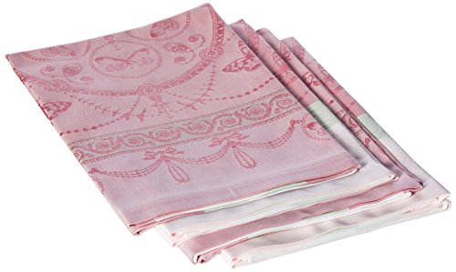Garnier Thiebaut Handtuch, Baumwolle, Rosa, 54 x 54 cm von Garnier