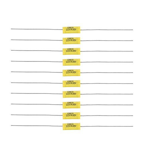 10 Stück Axial Polyesterfolie Kondensator Mylar Sortiment Kit mit langem Kabel 0,022uF 630V Metallisierter Polypropylen Film DC Arcotronics für Radioverstärker Funkverstärker 10 Stück Axial Polyesterfolie Kondensator Mylar Sortiment Kit mit langem Kabel 0,022uF 630V Metallisierter Polypropylen Film DC Arcotronics für Radioverstärker Funkverstärker von Garosa