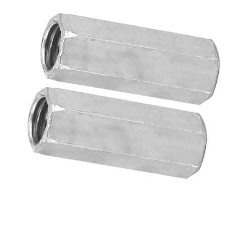 10 Stück M8 Lange Stangenmutter Sechskant Kohlenstoffstahl Schraubenmuttern Abstandsschraube Mutter Sechskanthülsenmutter Abstandsgewindebefestigungen(M8*28) von Garosa