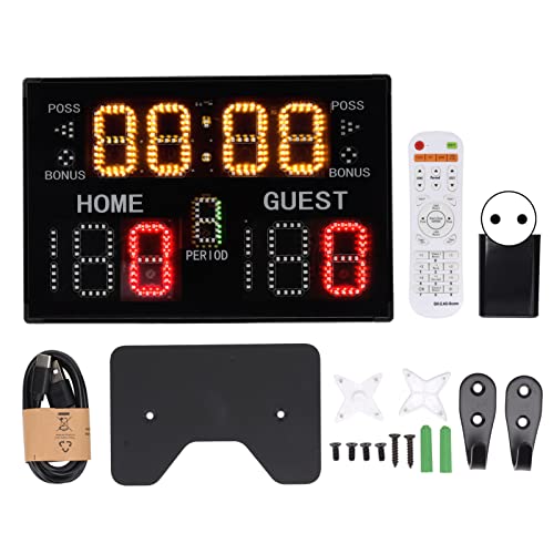 100 Bis 240 V, 11-stelliges LED-Display, Multifunktionale Elektronische Anzeigetafel für Sport, Spieltraining, Elektronische Anzeigetafel für Basketball, Volleyball, Ringen von Garosa