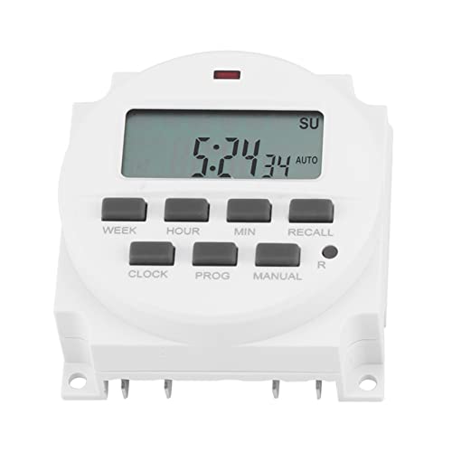 12 V Timer - Elektrische Digital LCD Programmierbare Zeitschaltuhr - Intelligente Steuerschalter für Straßenlaterne, Neonlampe, Werbung, Zeichenlampe von Garosa