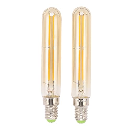 2 Stück T20X120 LED-Leuchtmittel LED-Röhren-Edison-Glühbirnen Lange Röhren Lampe Dekorative Glühbirnen Dimmbar E14-Sockel Vintage-Glühbirne Warmes Licht für Hängeleuchten Wandleuchten (Gold) von Garosa