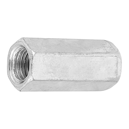 2 Stück verzinkter Stahl M16 * 50 Lange Sechskantmutter Sechskantmutter Gewindebefestigungsschraube Schraube Zink verlängerte Schraube Draht Pleuel Verbindungskappe Gelenkmutter von Garosa