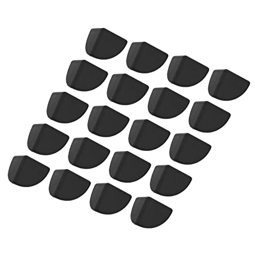 20 Stück Silikon Ecke Schutz für Schreibtisch, Fenster, Möbel - Anti Kollision, Rand Schutz Schwarz von Garosa