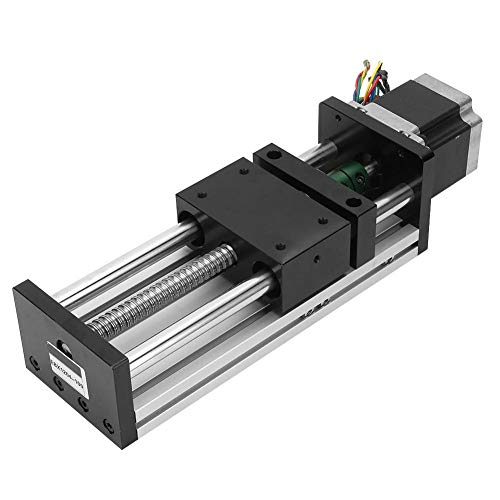 200 MM Effektive Reiselänge Aluminiumlegierung Doppelwellen-Kugelumlaufspindel Linearführung Gleitschiene mit 57 Motor für die Automatisierungsindustrie(1605 Screw Rod) von Garosa