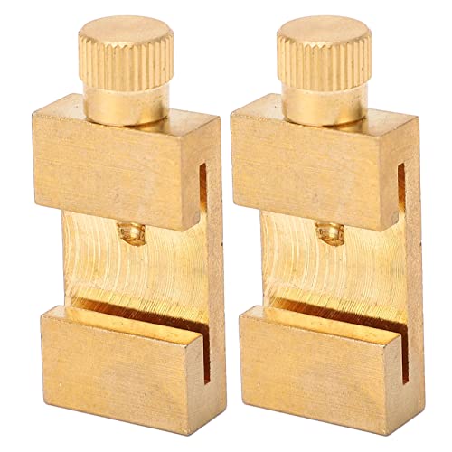 2Pcs Scribe Lineal Positioning Limit Block Messing Wear Resistance Lineal Stoppt Zaun Scribe Locator Block Scribe Lineal Locator Block Lineal Stops Zaun Lineal Positioning Limit Block Angle von Garosa