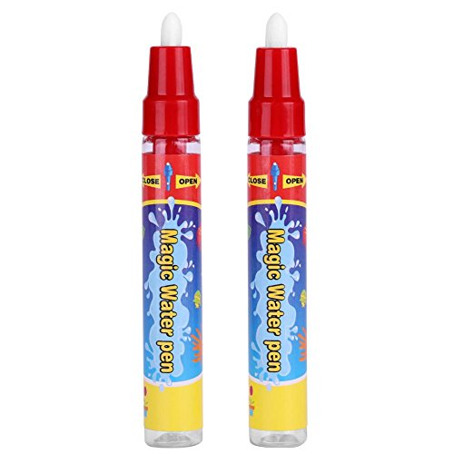 2Pcs Wasserstifte Wasser Pen, Aquarell Stifte Set Magic Ink Malstift für Baby Magic Malmatte oder Buch Geschenkzubehör von Garosa