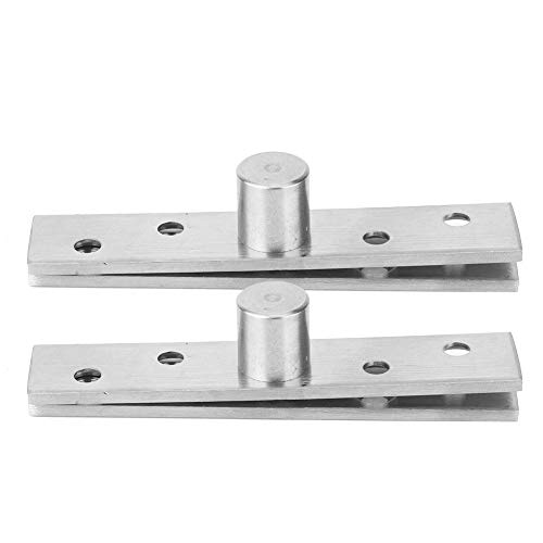 2er-Pack 360-Grad-Drehtürscharniere, verdeckte Edelstahl-Drehscharniere 95x19mm oben unten Schachttür Fensterschrank Scharnier-Hardware(Central Pivot) von Garosa