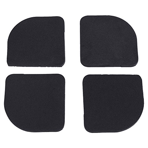 4 Stück Stoßdämpfer Teppich Vibration Für Waschmaschine Möbel Reliefs Anti-Vibration Universal Gummi Silent rutschfeste Füße Pads Kühlschrank Haushaltsgeräte Kratzschutz von Garosa