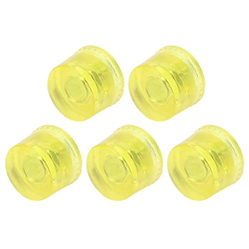 5 Stücke Gummi Hammerkopf Installation Ersatz M8x1 Weich Transparent Gelb Schlagspitze Zubehör Set Kit Kunststoff Schlaghammerspitze Werkzeugteile Gelb(Φ35mm) von Garosa