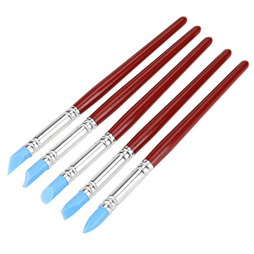 5 stücke Gummi Spitze Pinsel für tonwaren skulptur Fingerprint Farbe Gestaltung modellierung DIY Gestaltung Carving Werkzeug 5 stücke Gummi Spitze Pinsel für tonwaren skulptur Fingerprint Farbe Gestaltung modellierung DIY Gestaltung Carving Werkzeug von Garosa