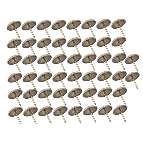 50 Stück Polsternagel, Möbel Nägel Ziernägel Nagelkopf dekorative Verkleidung für Möbel, runde Kopf dekorative Reißzwecke Push Pins(21 * 25mm) von Garosa