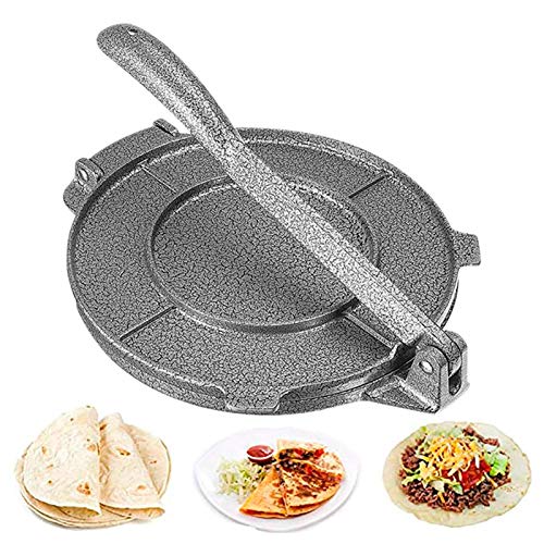 6,5 Zoll Tortilla Press, Taco Presse Tortilla Maker Pressmaschine, Grauguss Mais Tortillas Teig Presswerkzeuge von Garosa