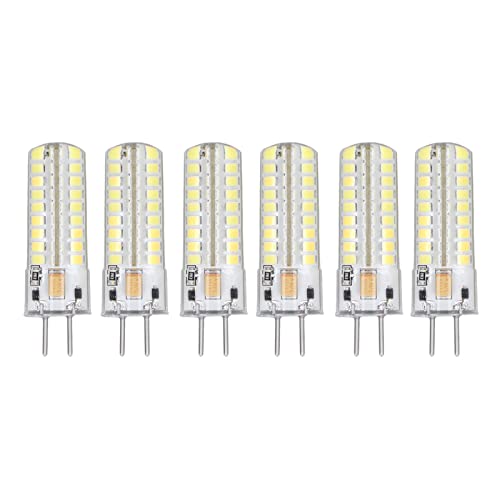 6 Stück GY6.35 LED-Glühbirne, 7 W, 700 Lm, 72 LEDs, Kronleuchter, Energiesparende LED-Mais-Glühlampe für Zuhause, Pendelbeleuchtung, Wand-Wandleuchte, Landschaftsbeleuchtung(#1) von Garosa