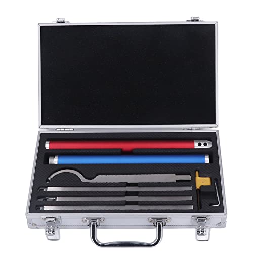 8-teiliges Hartmetall-Drehwerkzeug-Set Hartmetall-Drechselwerkzeuge mit Aufbewahrungsbox (2 Griffe, 4 Werkzeugleisten, 2 Schraubenschlüssel) von Garosa