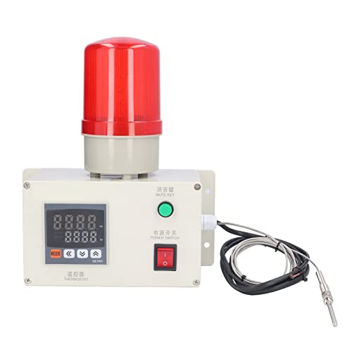 AC220V Blink- und Tonalarm Temperaturalarm 0-400 ℃ Automatischer Alarm Hoch- und Niedrigtemperatursensor-Warnsteuerung von Garosa