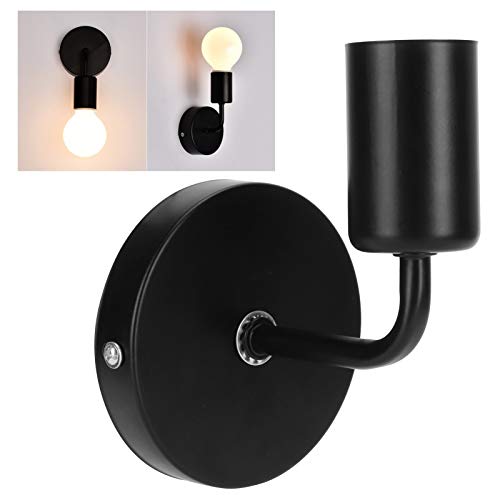 AC85‑265V E27 Schwarze Antike Wandlampe Im Europäischen Stil Retro-Einzelkopf-Wandleuchte für Nachtkorridortreppe von Garosa