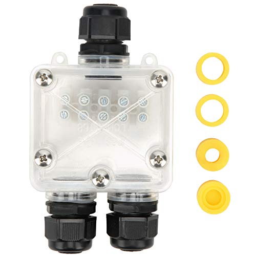 Abzweigdose 3-Wege-Transparent-IP68-Wasserdichter Verteilerkabelanschluss für Den Außenbereich LCH‑1311.68 Externer Elektrischer Anschlusskasten 24 A/450 V mit Gummiring Abzweigdose 3-Wege-Transparent-IP68-Wasserdichter Verteilerkabelanschluss für Den Außenbereich LCH‑1311.68 Externer Elektrischer Anschlusskasten 24 A/450 V mit Gummiring von Garosa