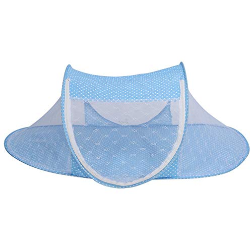 Baby-Säuglingsbett-Überdachung-Moskito-Netz, faltbares Baby-Säuglings-Pop-up Krippen-Wiege Anti-Bug-Zelt-Moskitonetz-Netz-tragbare Baumschulen-Bett-Krippen-Überdachungs-Reise-Bett-Spiel-Schatten(Blau) Baby-Säuglingsbett-Überdachung-Moskito-Netz, faltbares Baby-Säuglings-Pop-up Krippen-Wiege Anti-Bug-Zelt-Moskitonetz-Netz-tragbare Baumschulen-Bett-Krippen-Überdachungs-Reise-Bett-Spiel-Schatten(Blau) von Garosa
